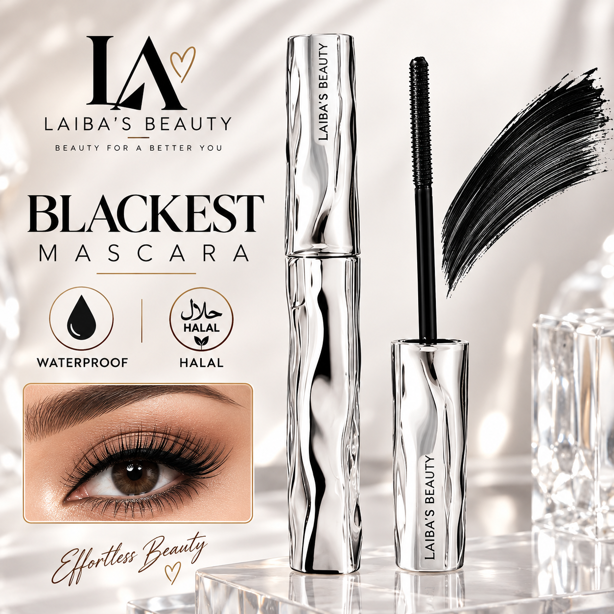 Blackest Mascara, Waterproof & Halal