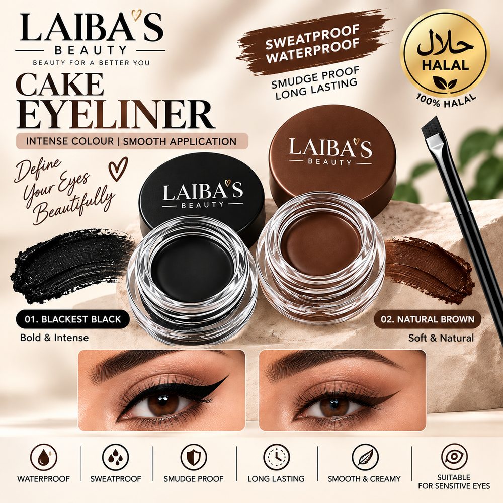 Cake Eyeliner (Sweatproof, Waterproof)